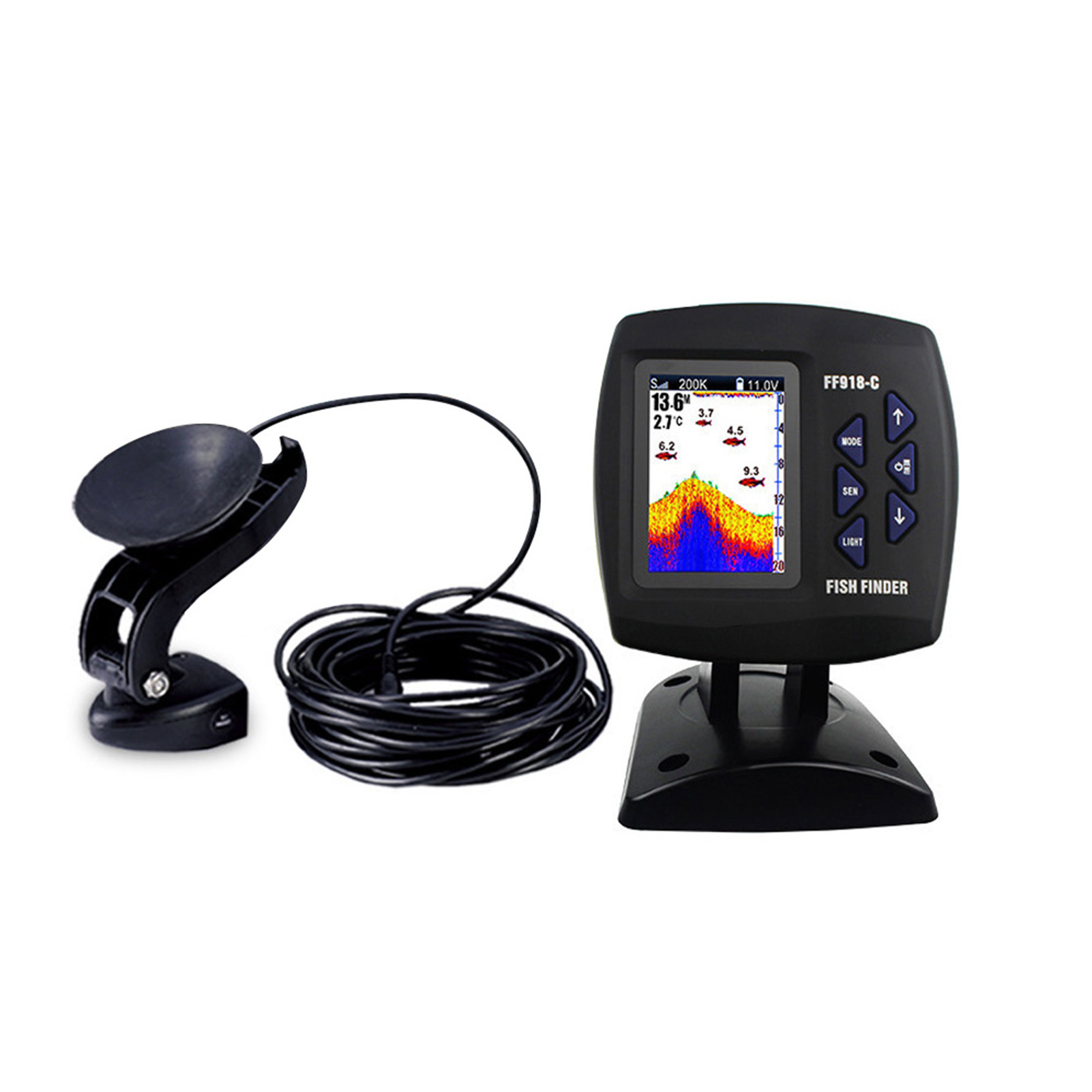 Localizador de peixes com fio  - Fishing Boat Depth Finder avaliação e preço